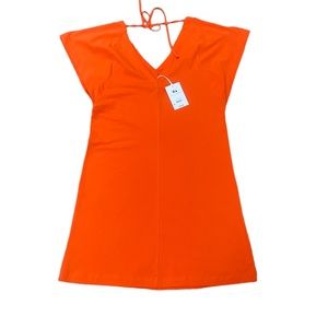 Free Assembly Woman Red Dress